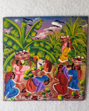 MOTHER'S DAY GIFT: ORIGINAL AFROCENTRIC ART/ BLACK ART/PAINTING--WOMEN HARVESTING FRUIT