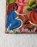 MOTHER'S DAY GIFT: ORIGINAL AFROCENTRIC ART/ BLACK ART/PAINTING--WOMEN HARVESTING FRUIT