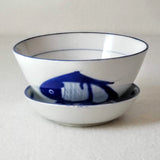 MOTHER'S DAY GIFT: CHINESE FISH PATTERN BOWL&DISH SET/