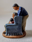 MOTHER'S DAY GIFT: Black family figurine: AVON'S "PASSING DOWN THE DREAM", African-American version/Vintage Avon Collectibles