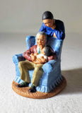 MOTHER'S DAY GIFT: Black family figurine: AVON'S "PASSING DOWN THE DREAM", African-American version/Vintage Avon Collectibles