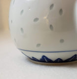 RICE PATTERN CLASSIC CHINESE TEAPOT BLUE&WHITE