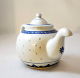 RICE PATTERN CLASSIC CHINESE TEAPOT BLUE&WHITE
