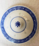 RICE PATTERN CLASSIC CHINESE TEAPOT BLUE&WHITE