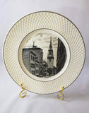 MOTHER'S DAY GIFT:  "FAMOUS IN AMERICAN HISTORY" Dinner Plates by Spode Copeland:Philadelphia, Chicago, Detroit, Boston, Pittsburgh, Fulton, Mo,  Mansard border. American Landmark Collectibles,  Historic American Scenes, American City Scenes.