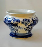 MOTHER'S DAY GIFT: CHINOISERIE BLUE&WHITE PORCELAIN VESSEL VASE/Blue&White accents
