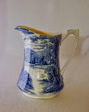 MOTHER'S DAY GIFT: ALFRED MEAKIN BLUE TINTERN PITCHER; BLUE&WHITE CHINA