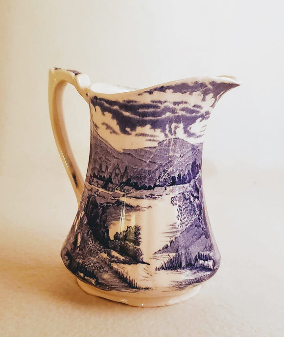 MOTHER'S DAY GIFT: ALFRED MEAKIN BLUE TINTERN PITCHER; BLUE&WHITE CHINA