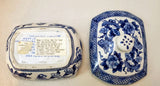MOTHER'S DAY GIFT:BOMBAY BLUE & WHITE OCTAGON SHAPED  BOX/BLUE&WHITE DECOR/Blue&white china/Bombay decor