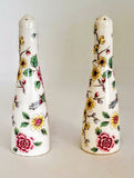 MOTHER'S DAY GIFT: OLD FOLEY BY JAMES KENT SALT&PEPPER SHAKER SET, CHINESE ROSE PATTERN