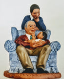 MOTHER'S DAY GIFT: Black family figurine: AVON'S "PASSING DOWN THE DREAM", African-American version/Vintage Avon Collectibles