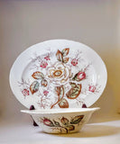 MOTHER'S DAY GIFT: OLD ROSE SERVING BOWL by JOHN MADDOCK&SONS GIFT/HARVEST/FALL
