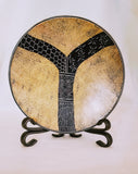 MOTHER'S DAY GIFT: GREEK GEOMETRIC BOWL/ ETRUSCAN/ TERRACOTTA/ CONTEMPORARY ACCENTS